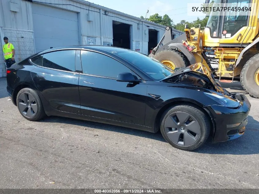 2023 Tesla Model 3 Rear-Wheel Drive VIN: 5YJ3E1EA7PF459494 Lot: 40352056