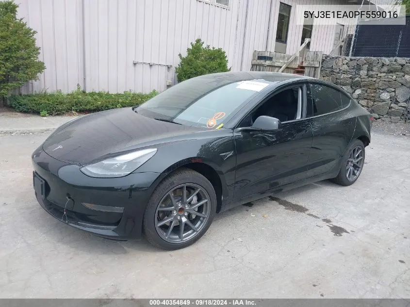 5YJ3E1EA0PF559016 2023 Tesla Model 3 Rear-Wheel Drive