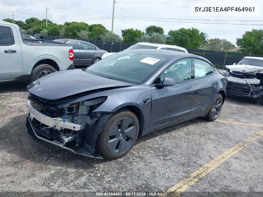 2023 Tesla Model 3 Rear-Wheel Drive VIN: 5YJ3E1EA4PF464961 Lot: 40364483