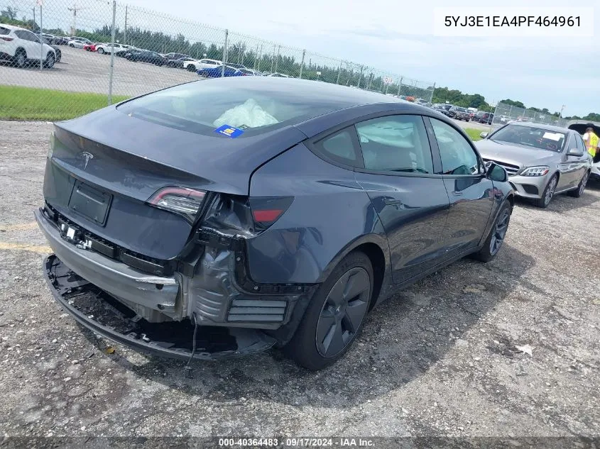 5YJ3E1EA4PF464961 2023 Tesla Model 3 Rear-Wheel Drive