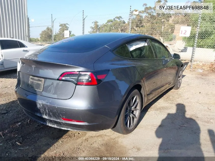 5YJ3E1EA5PF698848 2023 Tesla Model 3