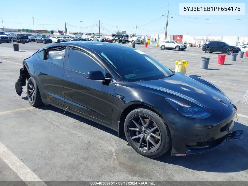 2023 Tesla Model 3 Long Range Dual Motor All-Wheel Drive VIN: 5YJ3E1EB1PF654175 Lot: 40369751