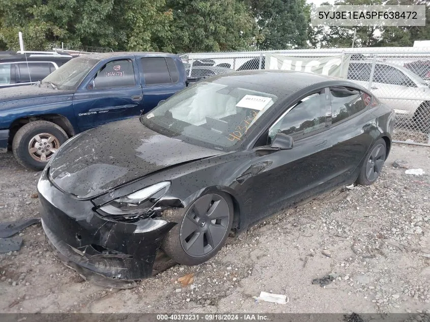 5YJ3E1EA5PF638472 2023 Tesla Model 3 Rear-Wheel Drive