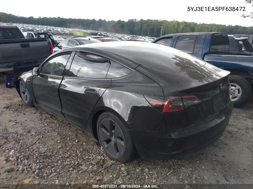 5YJ3E1EA5PF638472 2023 Tesla Model 3 Rear-Wheel Drive