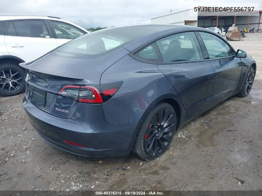 2023 Tesla Model 3 Performance Dual Motor All-Wheel Drive VIN: 5YJ3E1EC4PF556797 Lot: 40376315