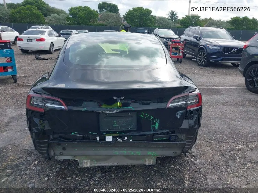 5YJ3E1EA2PF566226 2023 Tesla Model 3 Rear-Wheel Drive