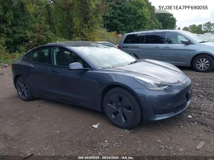 5YJ3E1EA7PF690055 2023 Tesla Model 3 Rear-Wheel Drive