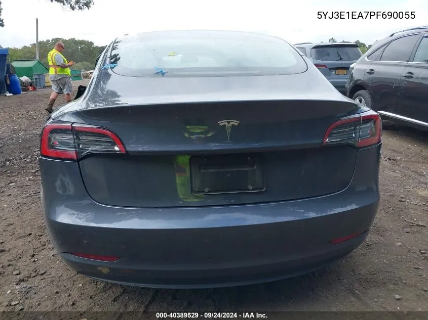 5YJ3E1EA7PF690055 2023 Tesla Model 3 Rear-Wheel Drive