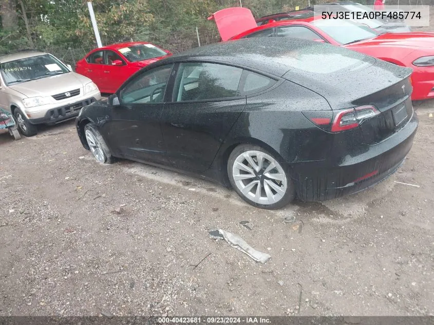 5YJ3E1EA0PF485774 2023 Tesla Model 3 Rear-Wheel Drive