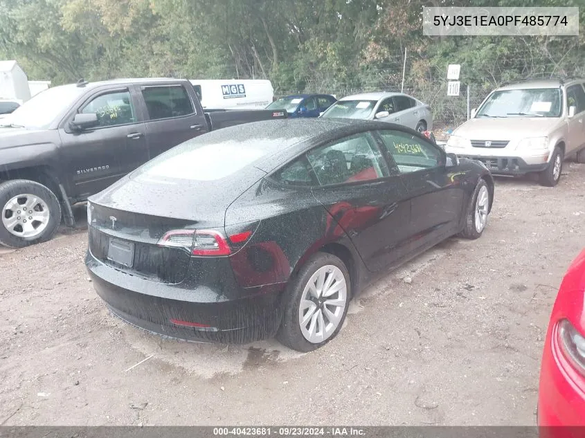 5YJ3E1EA0PF485774 2023 Tesla Model 3 Rear-Wheel Drive