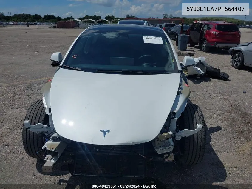 5YJ3E1EA7PF564407 2023 Tesla Model 3 Rear-Wheel Drive