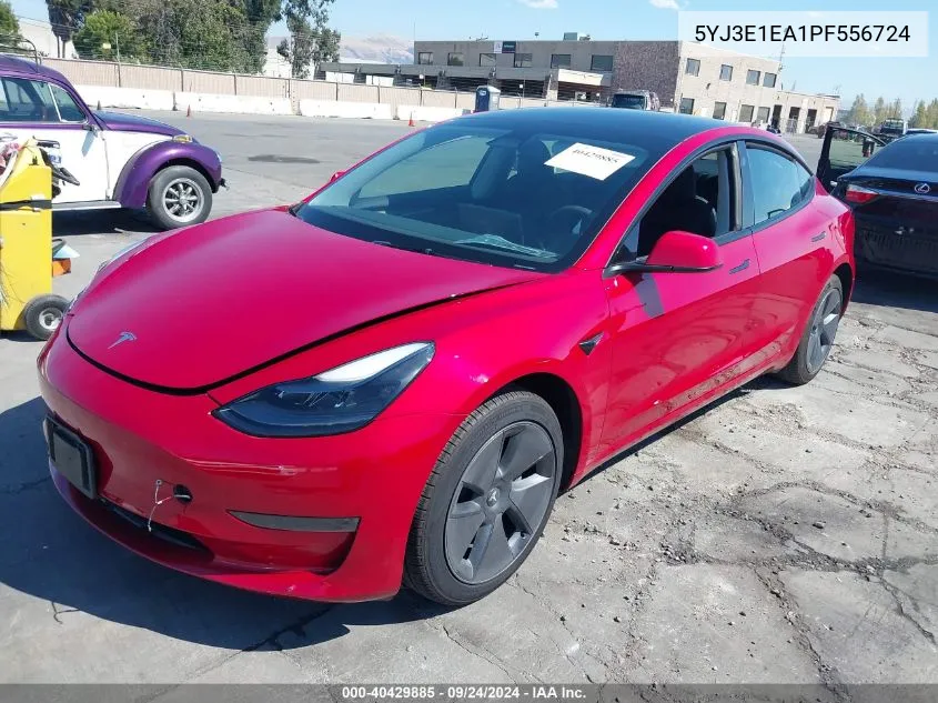 2023 Tesla Model 3 Rear-Wheel Drive VIN: 5YJ3E1EA1PF556724 Lot: 40429885