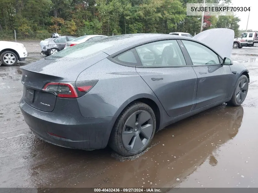 2023 Tesla Model 3 Long Range Dual Motor All-Wheel Drive VIN: 5YJ3E1EBXPF709304 Lot: 40432436