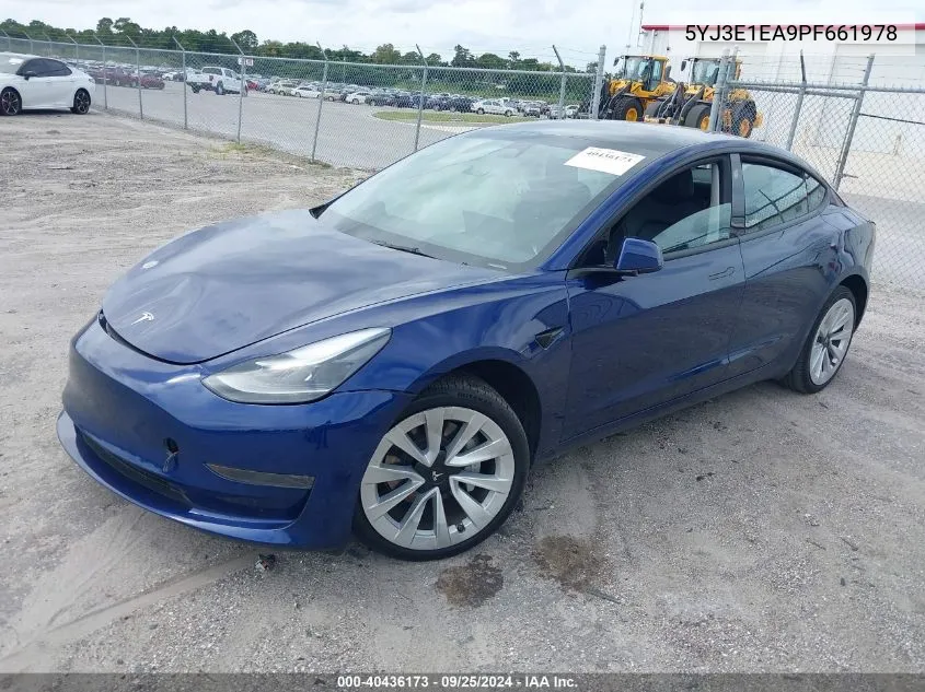 5YJ3E1EA9PF661978 2023 Tesla Model 3 Rear-Wheel Drive