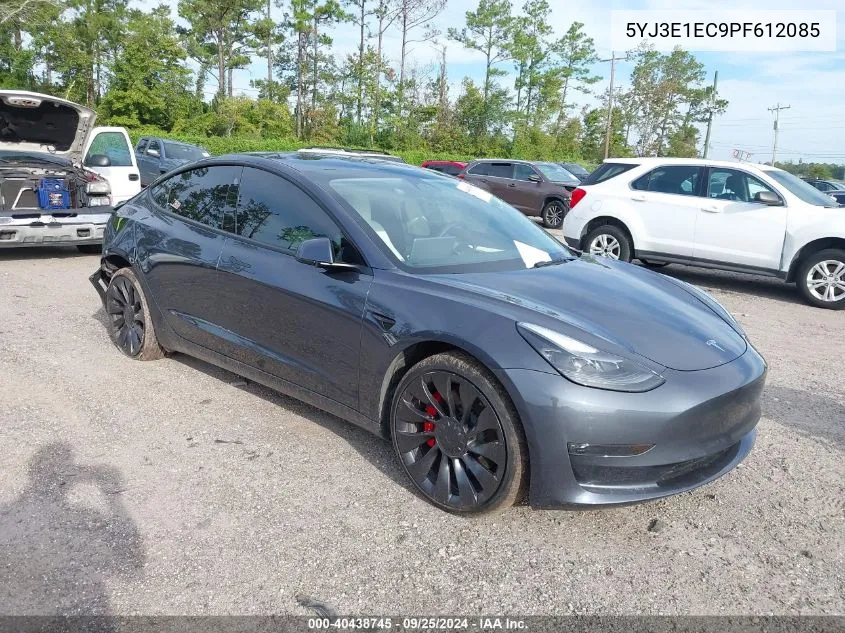 2023 Tesla Model 3 Performance Dual Motor All-Wheel Drive VIN: 5YJ3E1EC9PF612085 Lot: 40438745