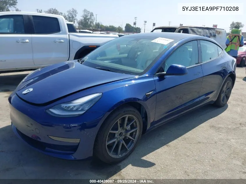 2023 Tesla Model 3 Rear-Wheel Drive VIN: 5YJ3E1EA9PF710208 Lot: 40439087