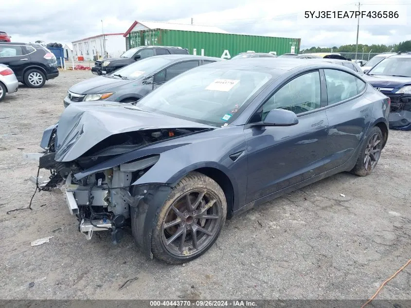 5YJ3E1EA7PF436586 2023 Tesla Model 3