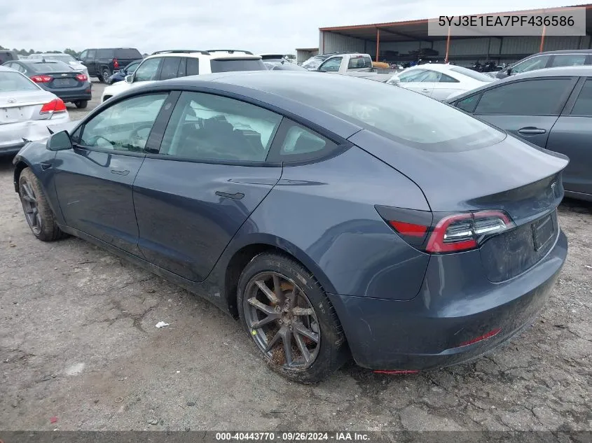 5YJ3E1EA7PF436586 2023 Tesla Model 3