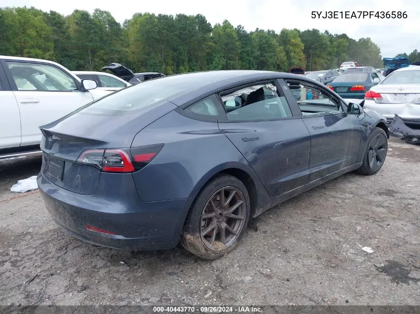 5YJ3E1EA7PF436586 2023 Tesla Model 3