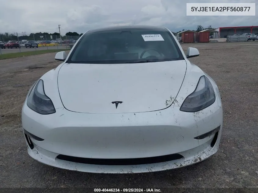 5YJ3E1EA2PF560877 2023 Tesla Model 3 Rear-Wheel Drive