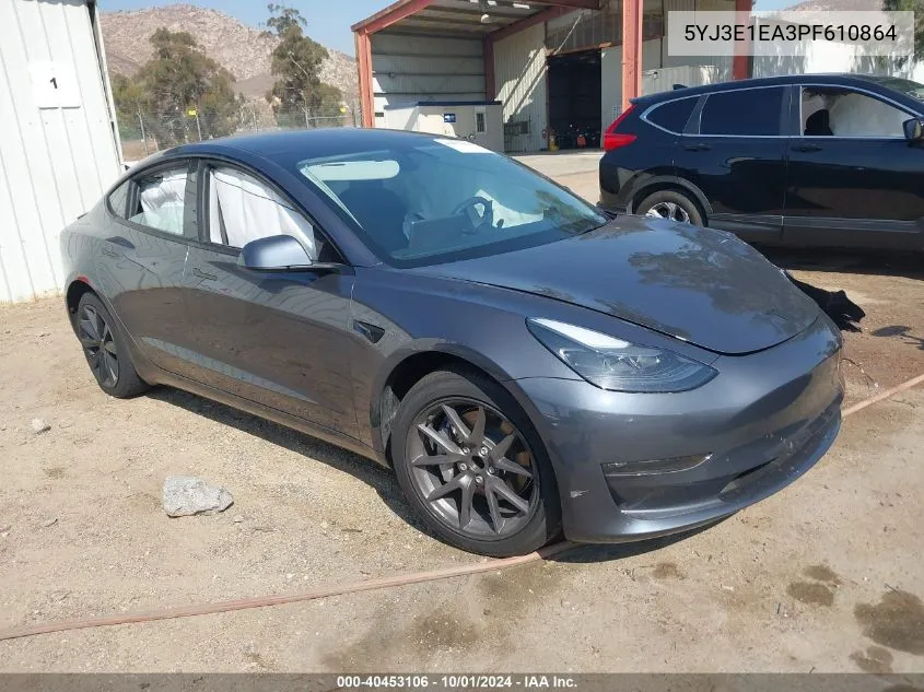 5YJ3E1EA3PF610864 2023 Tesla Model 3