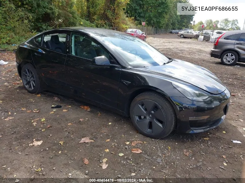 5YJ3E1EA0PF686655 2023 Tesla Model 3 Rear-Wheel Drive