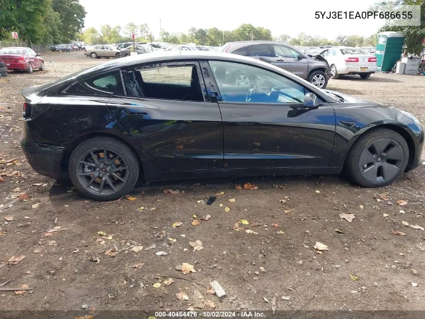 5YJ3E1EA0PF686655 2023 Tesla Model 3 Rear-Wheel Drive