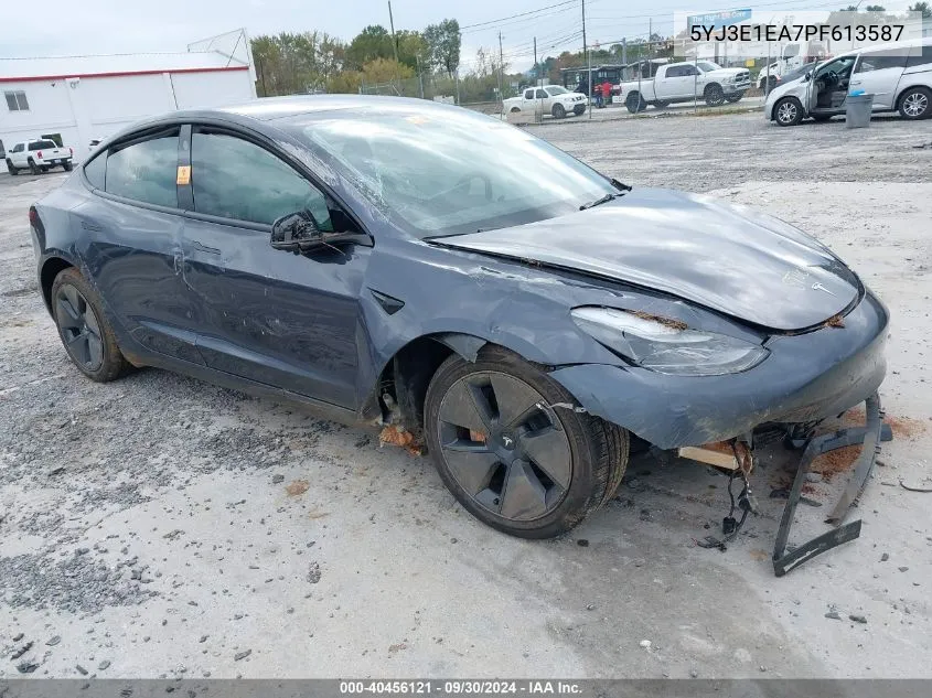 2023 Tesla Model 3 Rear-Wheel Drive VIN: 5YJ3E1EA7PF613587 Lot: 40456121