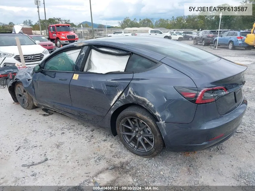 5YJ3E1EA7PF613587 2023 Tesla Model 3 Rear-Wheel Drive