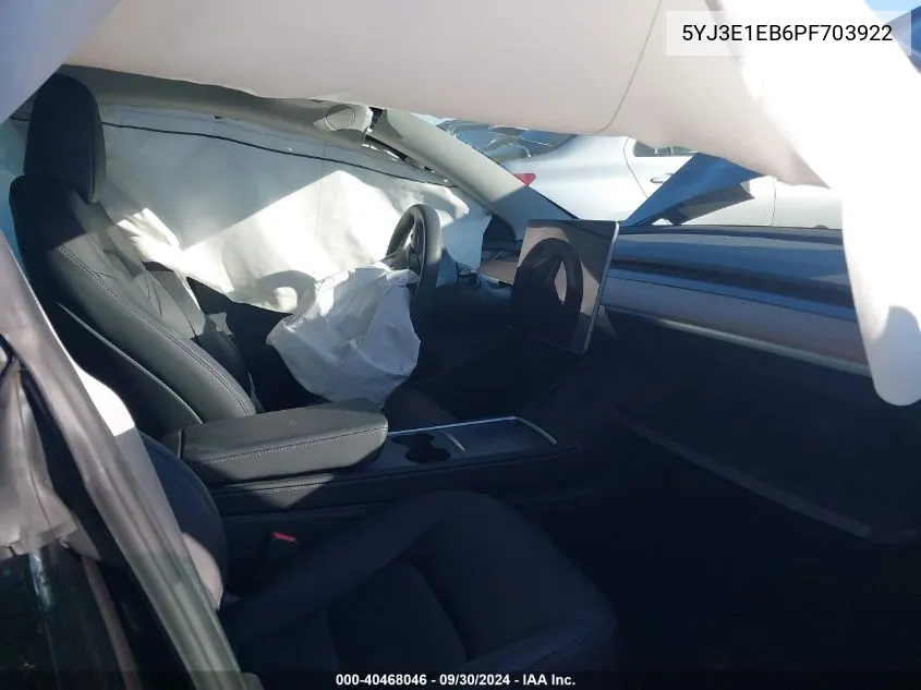 5YJ3E1EB6PF703922 2023 Tesla Model 3