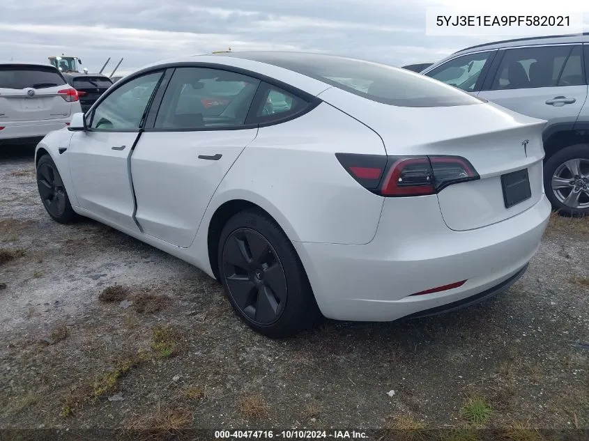 2023 Tesla Model 3 VIN: 5YJ3E1EA9PF582021 Lot: 40474716