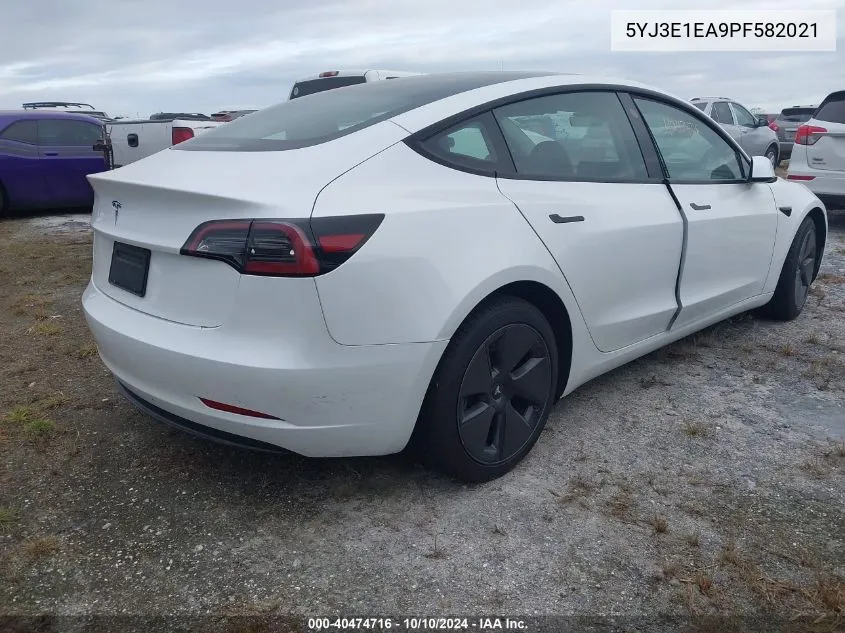 2023 Tesla Model 3 VIN: 5YJ3E1EA9PF582021 Lot: 40474716