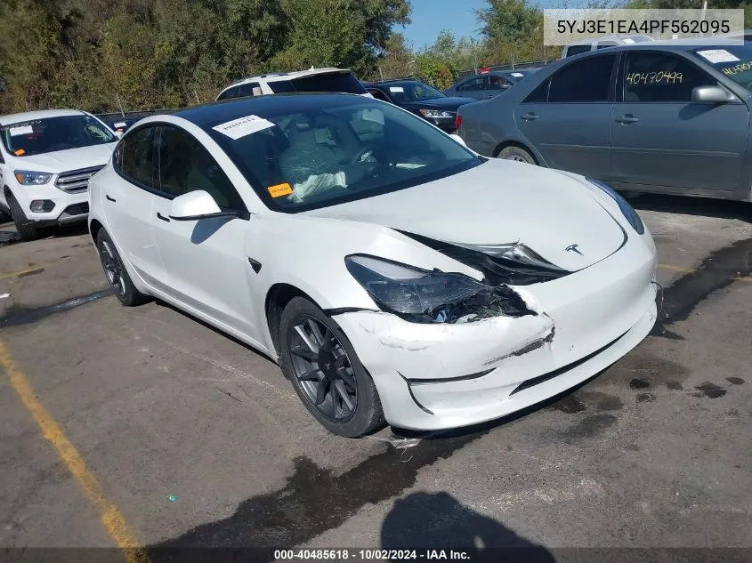 2023 Tesla Model 3 Rear-Wheel Drive VIN: 5YJ3E1EA4PF562095 Lot: 40485618