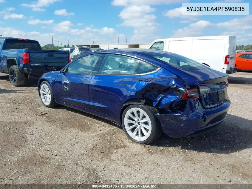 5YJ3E1EA4PF590835 2023 Tesla Model 3 Rear-Wheel Drive