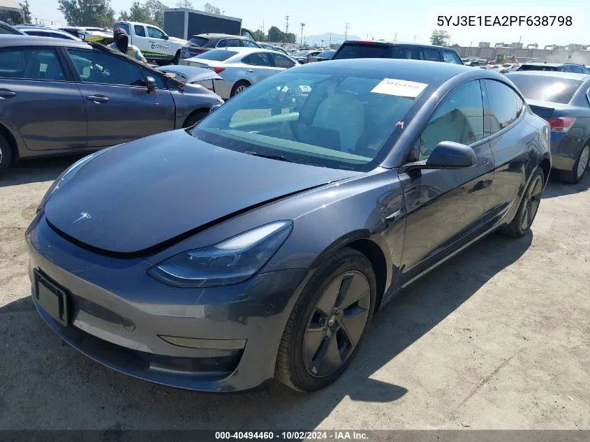 5YJ3E1EA2PF638798 2023 Tesla Model 3 Rear-Wheel Drive