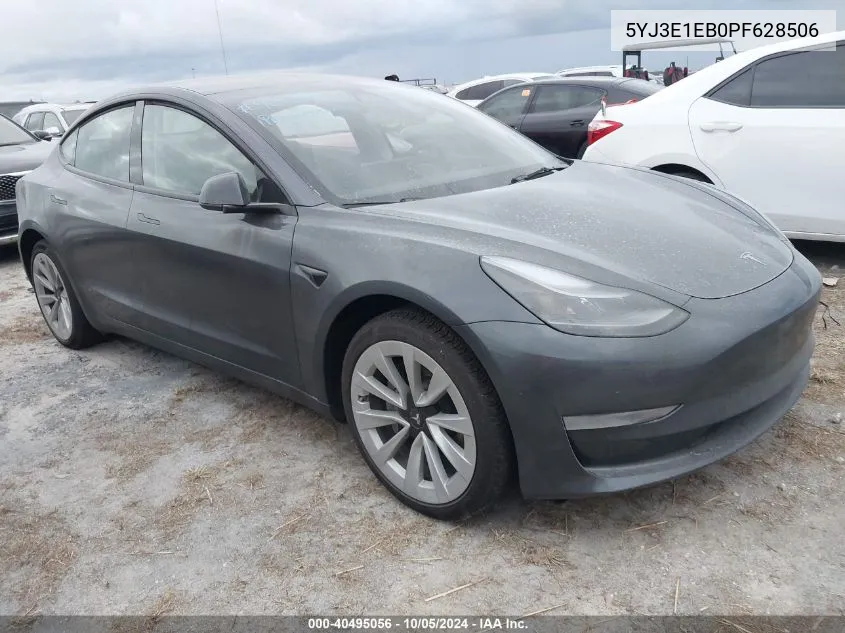 2023 Tesla Model 3 VIN: 5YJ3E1EB0PF628506 Lot: 40495056