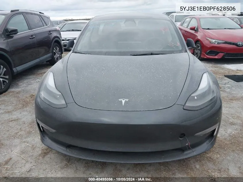 2023 Tesla Model 3 VIN: 5YJ3E1EB0PF628506 Lot: 40495056