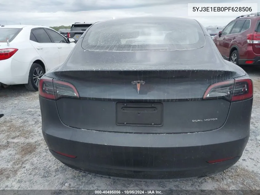 2023 Tesla Model 3 VIN: 5YJ3E1EB0PF628506 Lot: 40495056