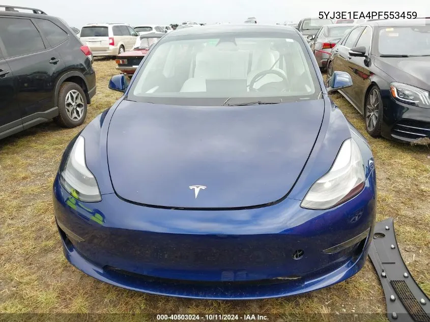 2023 Tesla Model 3 VIN: 5YJ3E1EA4PF553459 Lot: 40503024