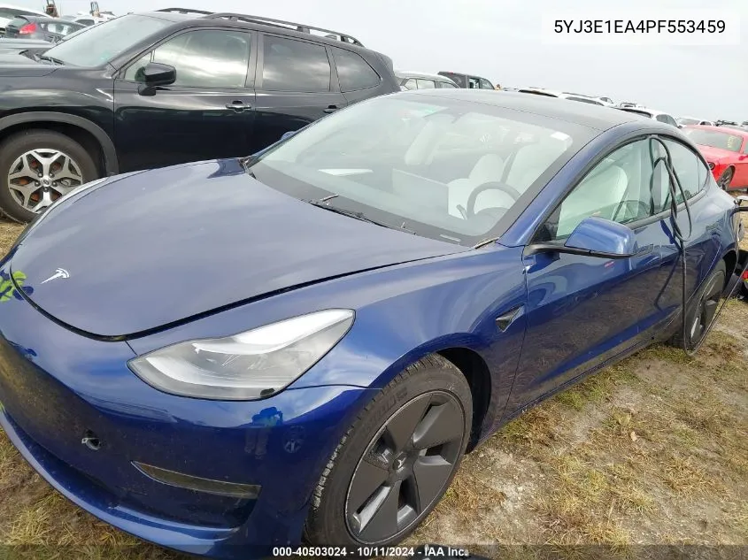 2023 Tesla Model 3 VIN: 5YJ3E1EA4PF553459 Lot: 40503024