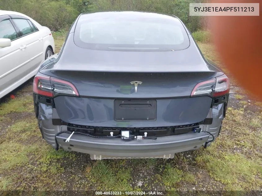 5YJ3E1EA4PF511213 2023 Tesla Model 3