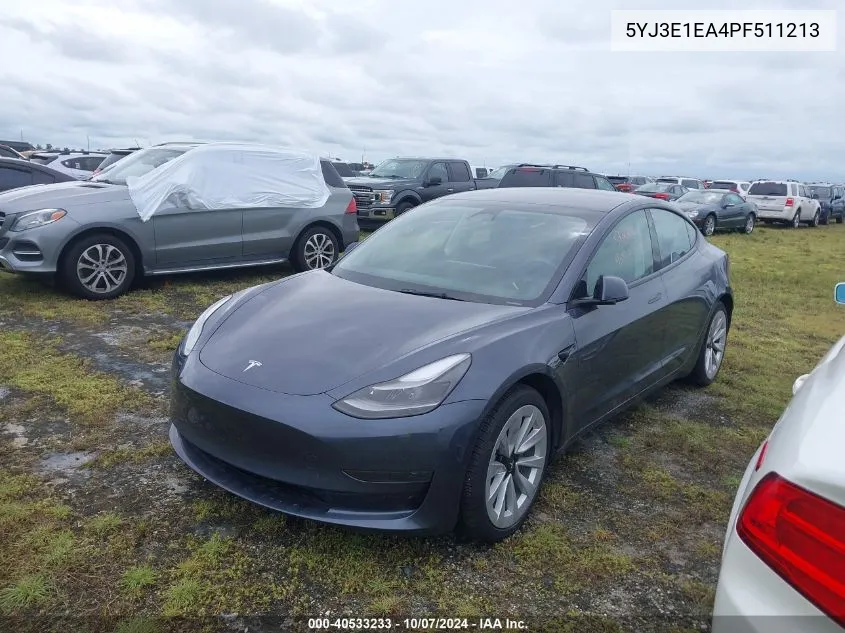 5YJ3E1EA4PF511213 2023 Tesla Model 3