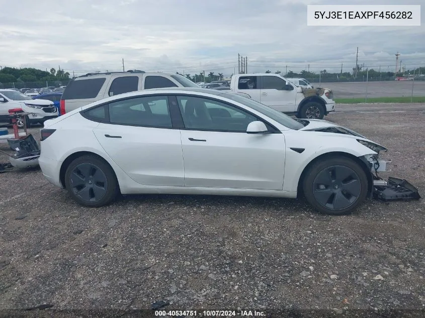 2023 Tesla Model 3 Rear-Wheel Drive VIN: 5YJ3E1EAXPF456282 Lot: 40534751