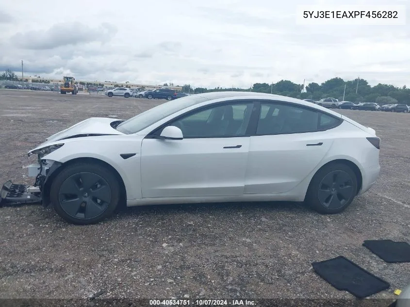 2023 Tesla Model 3 Rear-Wheel Drive VIN: 5YJ3E1EAXPF456282 Lot: 40534751