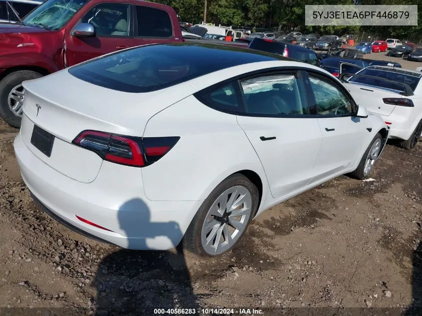 2023 Tesla Model 3 Rear-Wheel Drive VIN: 5YJ3E1EA6PF446879 Lot: 40586283