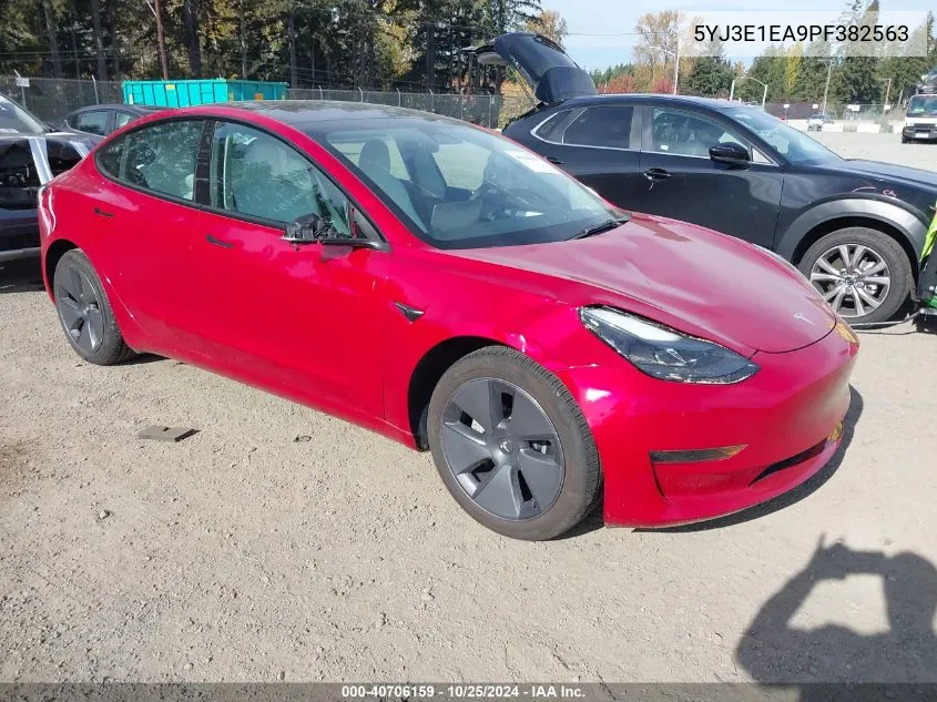 2023 Tesla Model 3 Rear-Wheel Drive VIN: 5YJ3E1EA9PF382563 Lot: 40706159