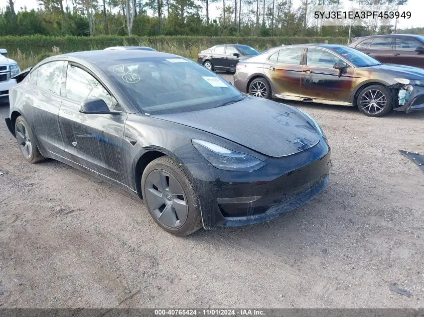 2023 Tesla Model 3 Rear-Wheel Drive VIN: 5YJ3E1EA3PF453949 Lot: 40765424