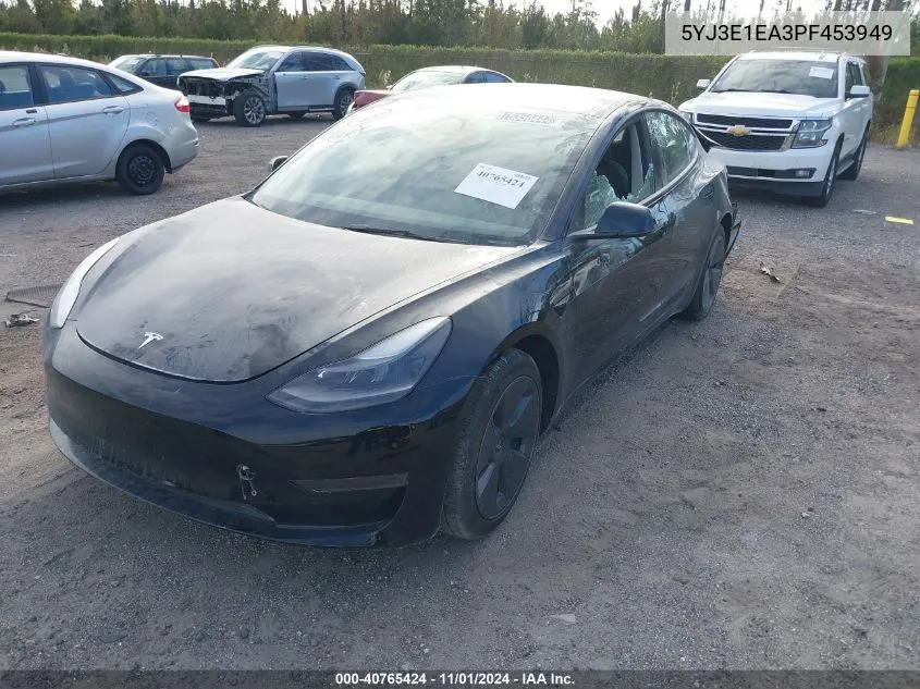 2023 Tesla Model 3 Rear-Wheel Drive VIN: 5YJ3E1EA3PF453949 Lot: 40765424