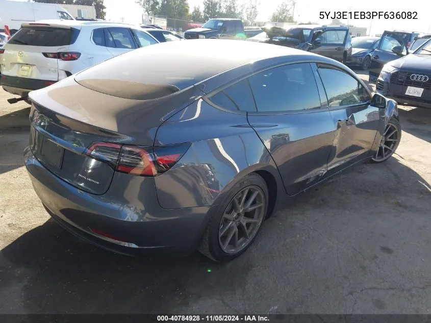 2023 Tesla Model 3 Long Range Dual Motor All-Wheel Drive VIN: 5YJ3E1EB3PF636082 Lot: 40784928