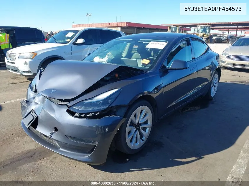 2023 Tesla Model 3 Rear-Wheel Drive VIN: 5YJ3E1EA0PF454573 Lot: 40802635